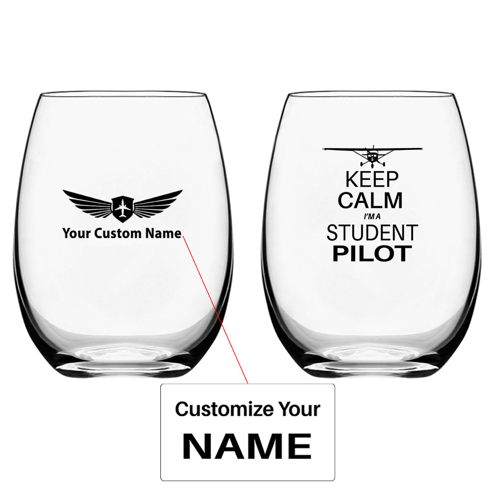 Student Pilot Designed Water & Drink Glasses