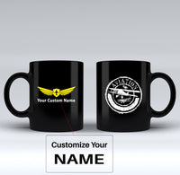 Thumbnail for Aviation Lovers Designed Black Mugs