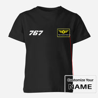 Thumbnail for 767 Flat Text Designed Children T-Shirts