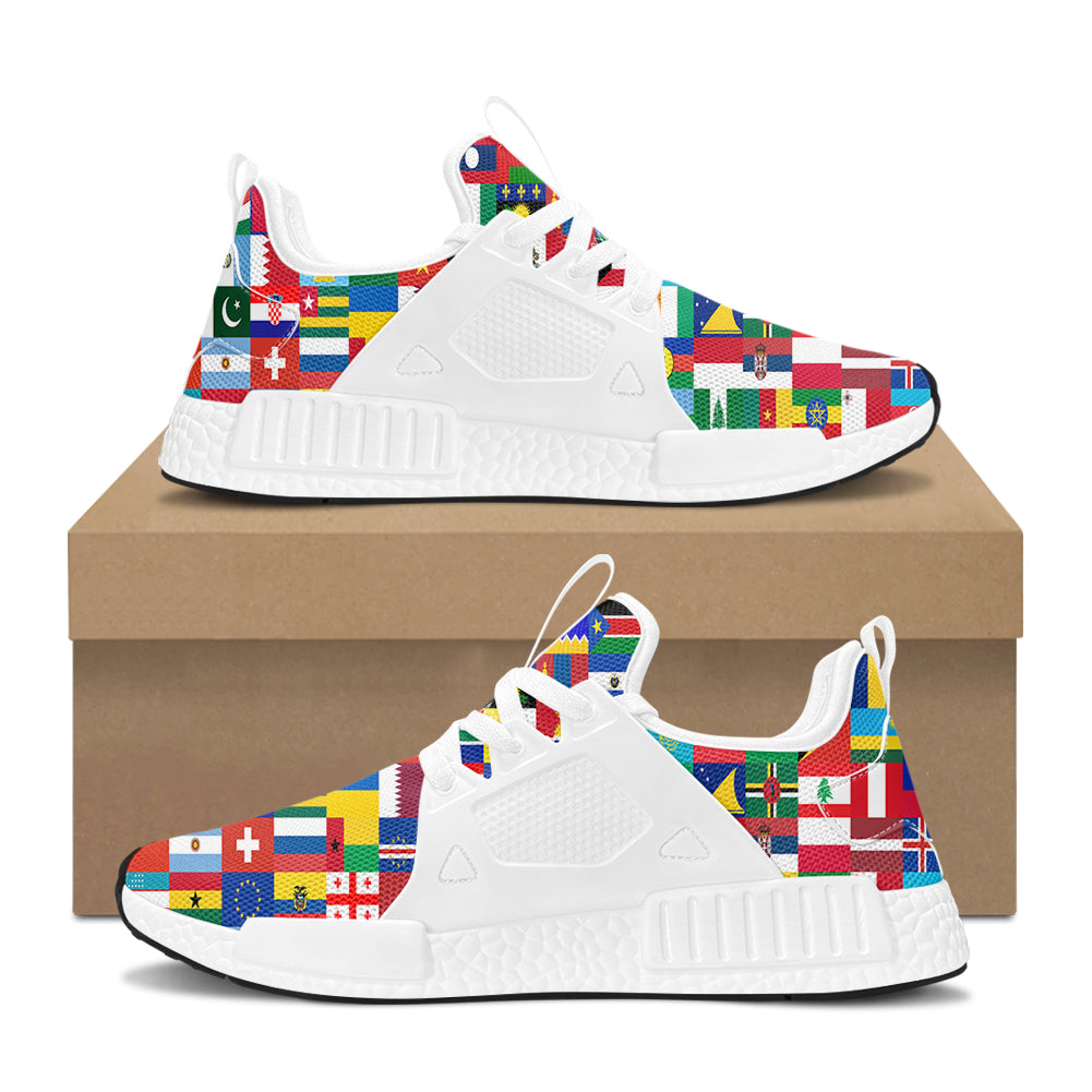World Flags Designed Designed Outdoor Sports Tennis Shoes