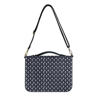 Thumbnail for Perfectly Sized Seamless Airplanes Dark Blue Designed PU Accessories Bags Strap Style