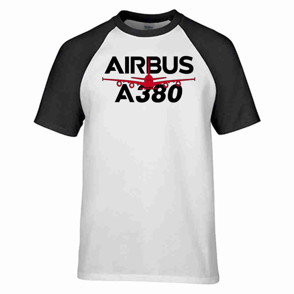 Amazing Airbus A380 Designed Raglan T-Shirts