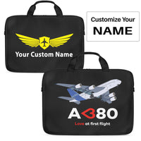 Thumbnail for Airbus A380 Love at first flight Designed Laptop & Tablet Bags