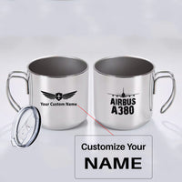 Thumbnail for Airbus A380 & Plane Designed Stainless Steel Portable Mugs