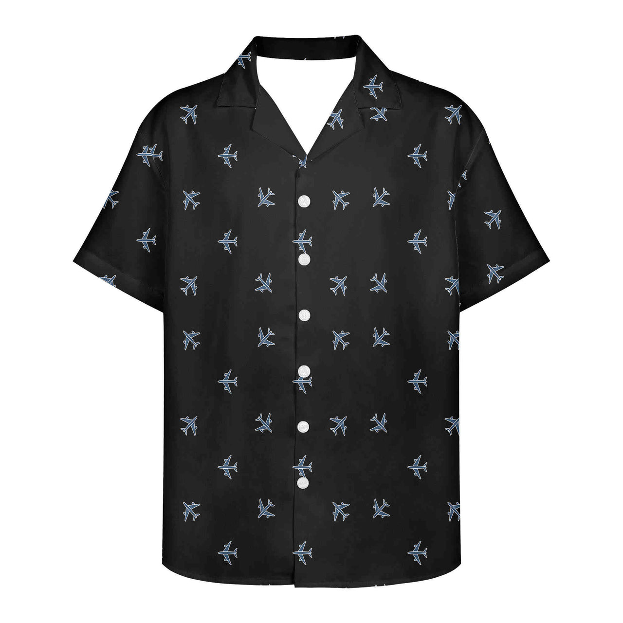Nice Airplanes (Black) Designed 3D Hawaiian Shirts