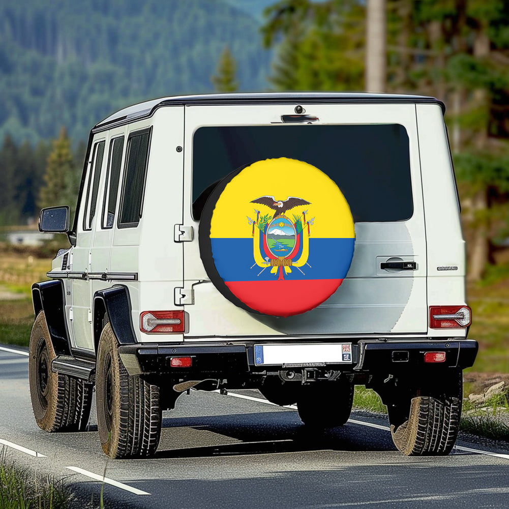 Ecuador Flag Designed Tire Cover Cases