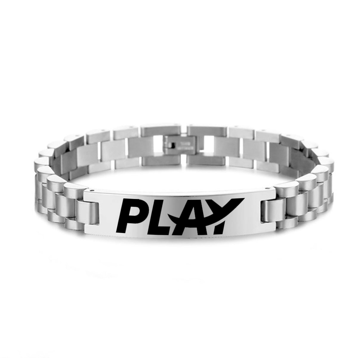 Play Airlines Designed Stainless Steel Chain Bracelets