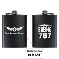 Thumbnail for Boeing 707 & Plane Designed Stainless Steel Hip Flasks