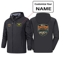 Thumbnail for Retro BELL HUEY UH-1 Designed Rain Jackets & Windbreakers