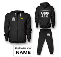 Thumbnail for Airbus A330 & Plane Designed Zipped Hoodies & Sweatpants Set