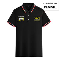 Thumbnail for Blood Type AVGAS Designed Stylish Polo T-Shirts