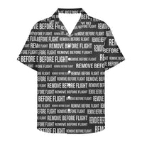 Thumbnail for Remove Before Flight 3-Black Designed 3D Hawaiian Shirts