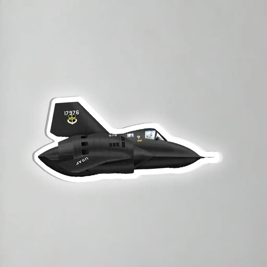 U.S. Air Force SR-71 Blackbird Strategic Reconnaissance Aircraft Inductive Wall Led Aircraft & 3D Lamp