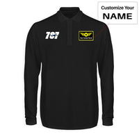 Thumbnail for Super Boeing 787 Designed Long Sleeve Polo T-Shirts