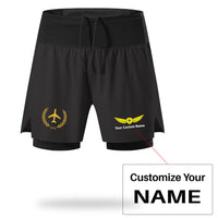 Thumbnail for Leaf & Airplane Designed Quick Dry Fitness Shorts