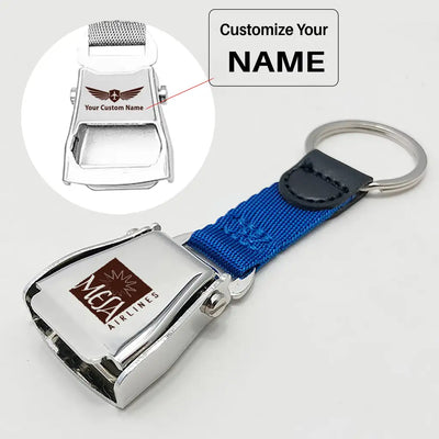 Mesa Airlines Airplane Seat Belt Key Chains