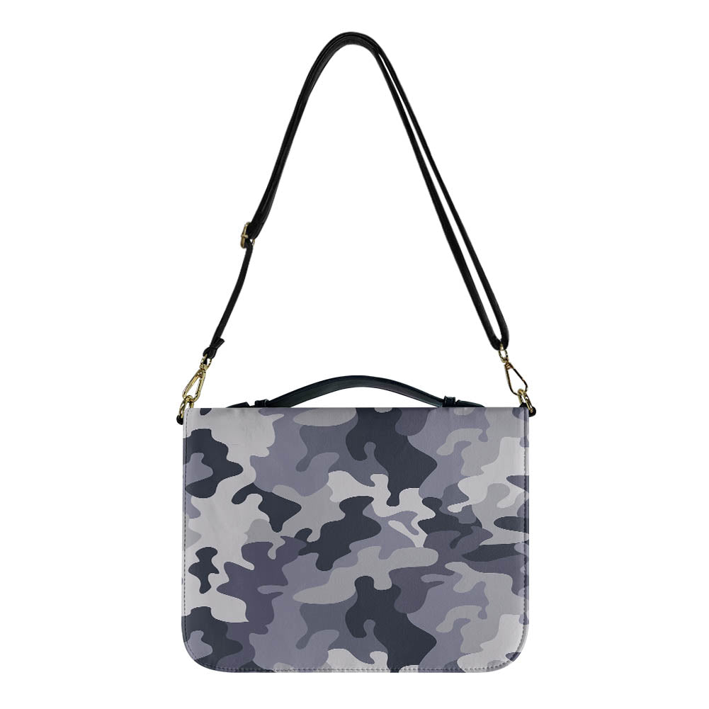 Military Camouflage Army Gray Designed PU Accessories Bags Strap Style