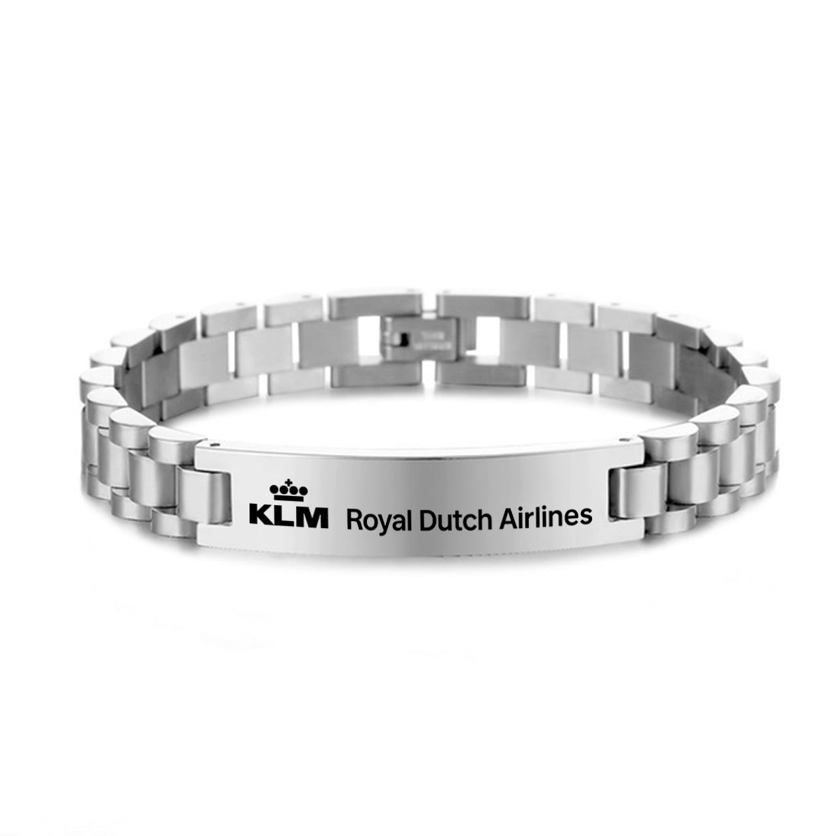 KLM Royal Dutch Airlines Designed Stainless Steel Chain Bracelets
