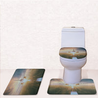 Thumbnail for Airplane Flying Over Runway Designed Toilet Seat Cover Three-piece Set