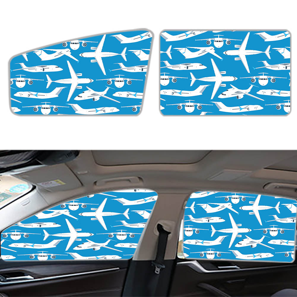 Big Airplanes Designed Car Sun Shade (Side window)