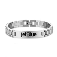 Thumbnail for jetBlue Airways Airlines Designed Stainless Steel Chain Bracelets