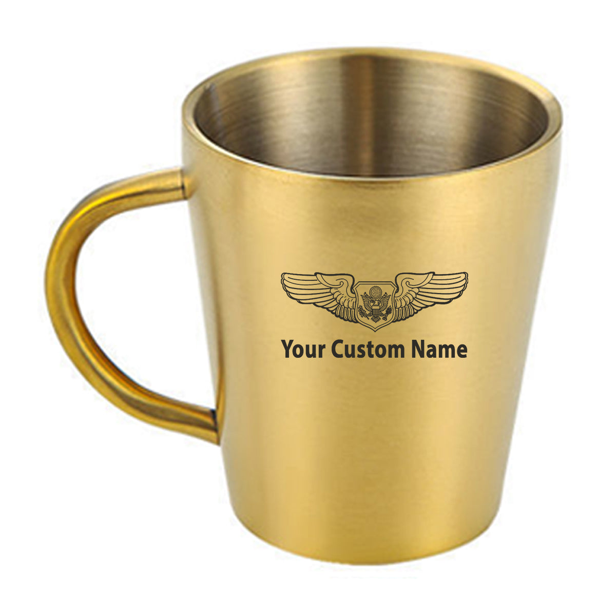 Custom Name (Special US Air Force) Designed Stainless Steel Coffee Mugs