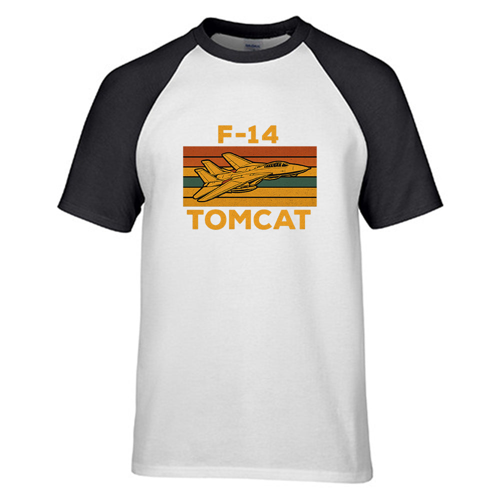 Retro F-14 TOMCAT Designed Raglan T-Shirts