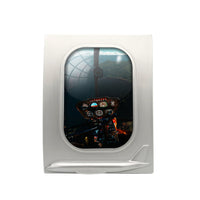 Thumbnail for Beautiful Scenary Through Helicopter Cockpit Designed Airplane Window Photo Frame