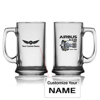 Thumbnail for Airbus A330neo & Trent 7000 Designed Beer Glass with Holder