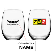 Thumbnail for Flat Colourful 747 Designed Water & Drink Glasses