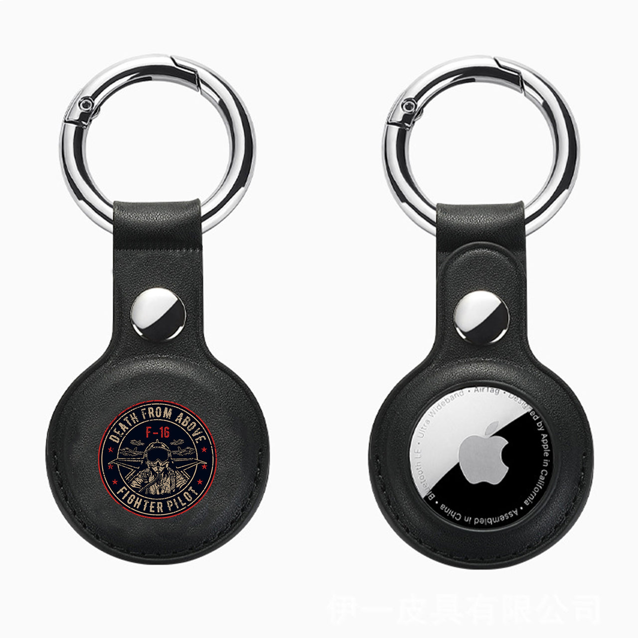 Fighter Jet 16 - Death From Above Design Airtags Leather Cases