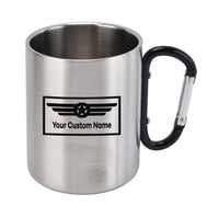 Thumbnail for Custom Name (Badge 1) Designed Stainless Steel Outdoors Mugs