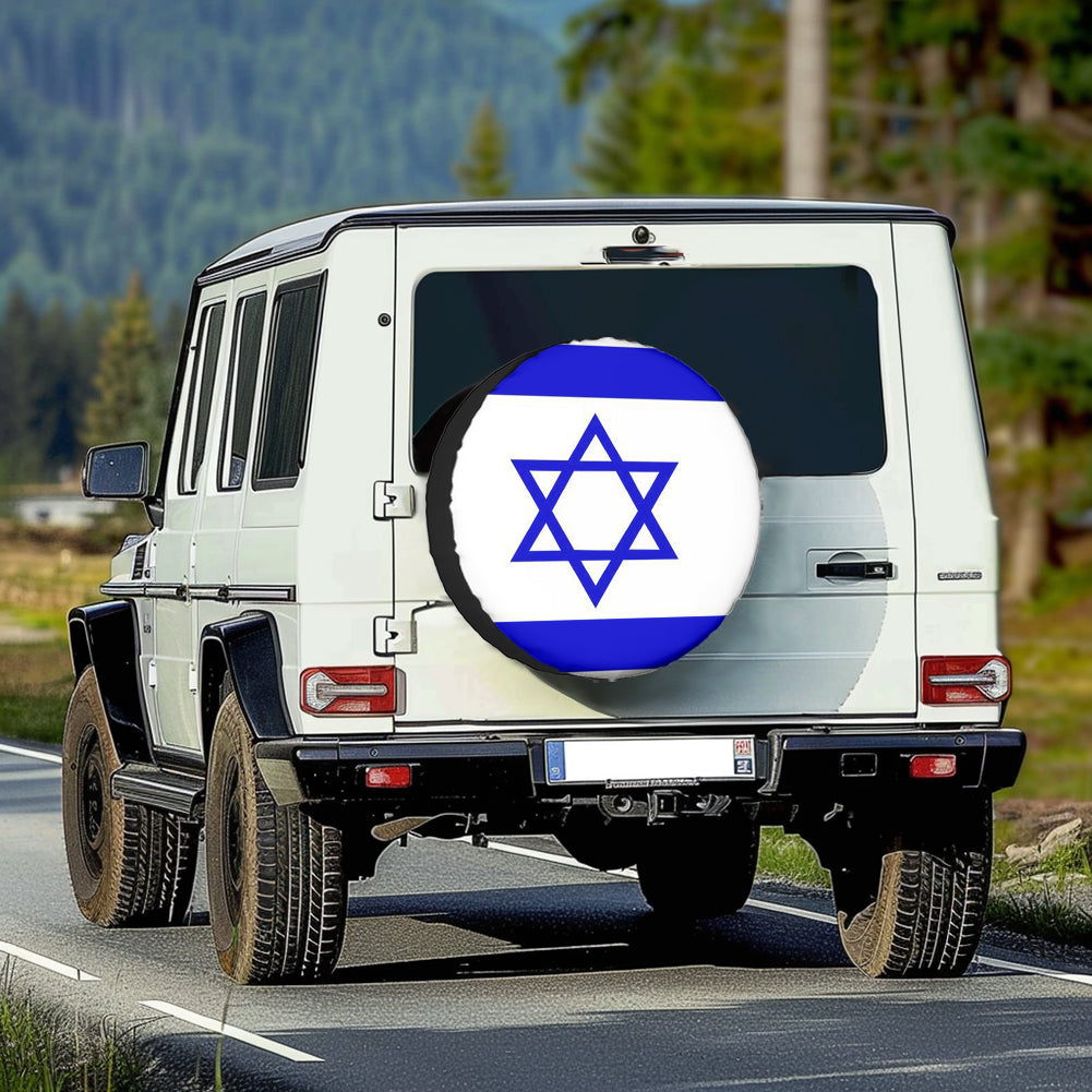 Israel Flag Designed Tire Cover Cases