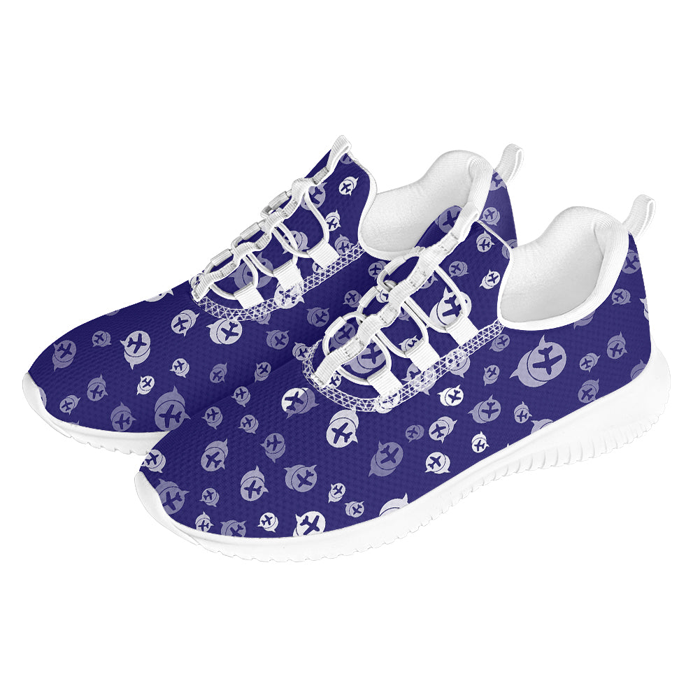 Airplane Notification Theme Designed Casual Sports Shoes (WOMEN)