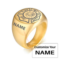 Thumbnail for FIRE DEPT Design  20MM Stainless Steel Circular Ring