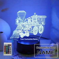 Thumbnail for Train 3D Designed Night Lamp