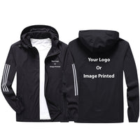 Thumbnail for Double Side Your Custom Logos Design Sport & Running Jackets