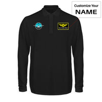 Thumbnail for Cessna & Gyro Designed Long Sleeve Polo T-Shirts