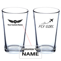 Thumbnail for Just Fly It & Fly Girl Designed Beer & Water Glasses
