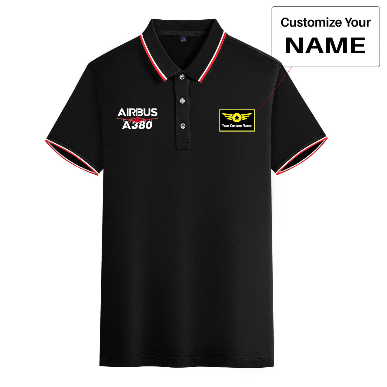 Amazing Airbus A380 Designed Stylish Polo T-Shirts
