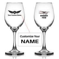 Thumbnail for The Cessna 152 Designed Wine Glasses
