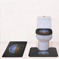 Thumbnail for Airplane Instruments-Gyro Horizon Designed Toilet Seat Cover Three-piece Set