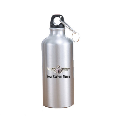 Custom Name (US Air Force & Star)Designed aviation design on thermos, vacuum-insulated.