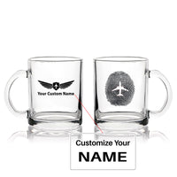 Thumbnail for Aviation Finger Print Designed Coffee & Tea Glasses