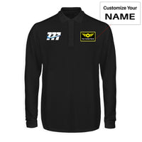 Thumbnail for Super Boeing 777 Designed Long Sleeve Polo T-Shirts