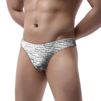 Thumbnail for Aviation Lovers Texts Designed Men Thong Underwear