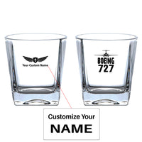 Thumbnail for Boeing 727 & Plane Designed Whiskey Glass