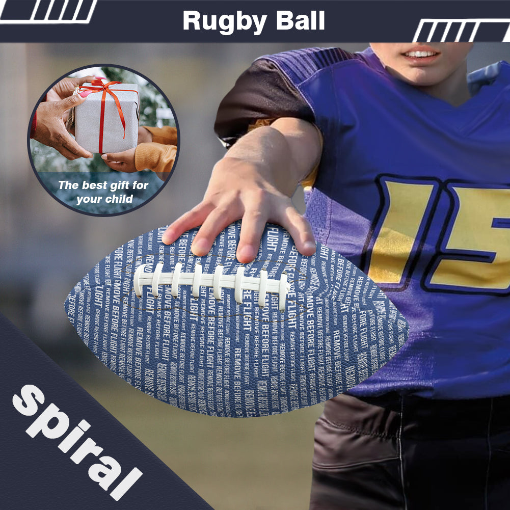 Remove Before Flight 3Blue Designed Rugby