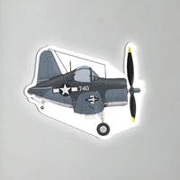 Thumbnail for United States Marine Corps Marine Fighting Squadron 214 F4U Corsair VMF-214 Inductive Wall Led Aircraft & 3D Lamp