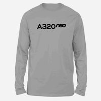Thumbnail for A320neo & Text Designed Long-Sleeve T-Shirts